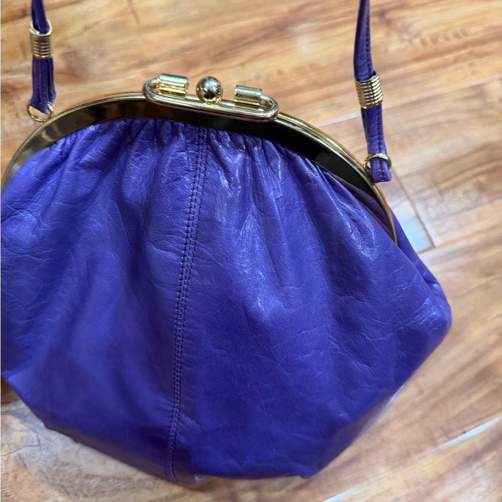 Purple Crossbody Bag + Hair Clips Bundle w/ Flower Keychain 🌸